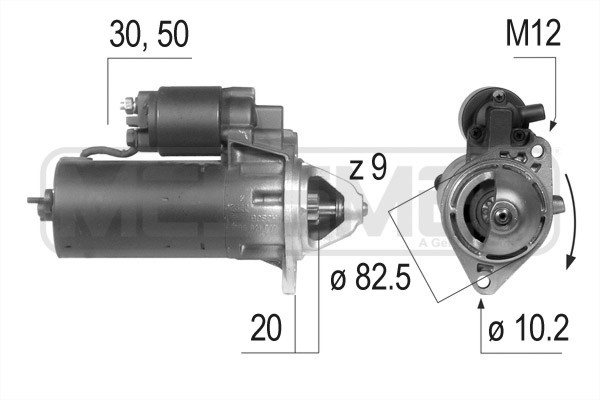 Startmotor 12V