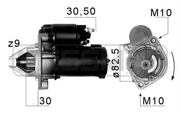 Startmotor 12V