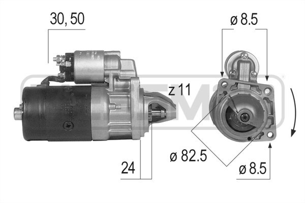 Startmotor 12V