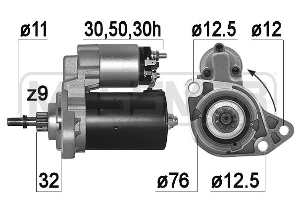 Startmotor 12V