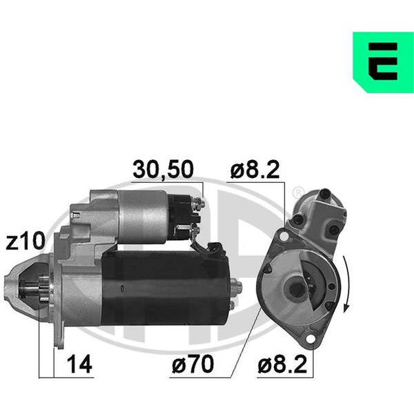 Startmotor 12V Era oem Oem 220146 ERA OEM