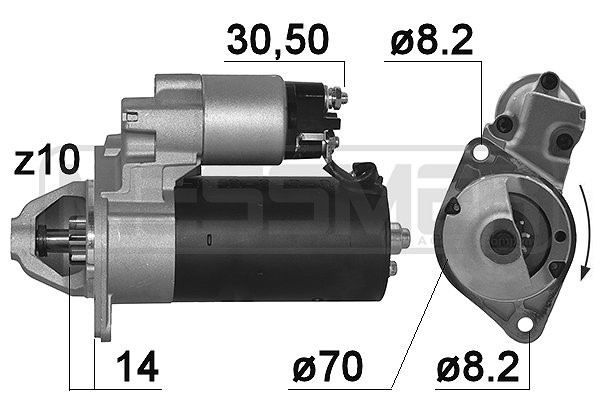 Startmotor 12V