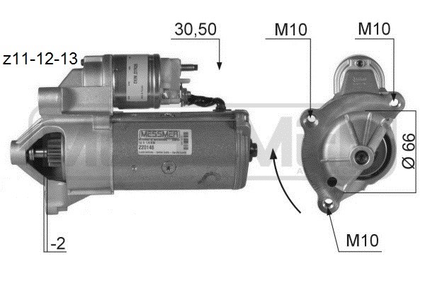 Startmotor 12V