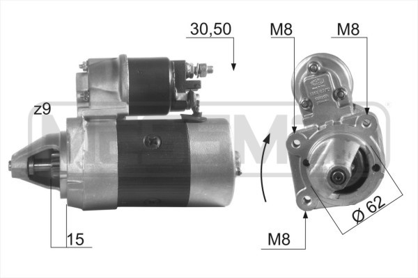Startmotor 12V