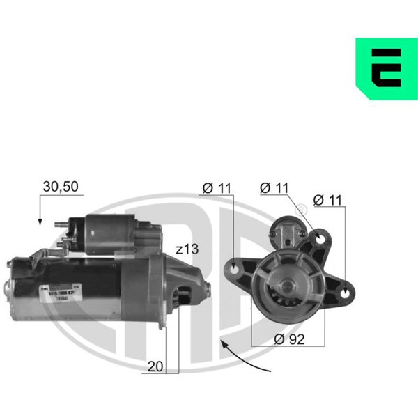 Startmotor 12V Era oem Oem 220164 ERA OEM
