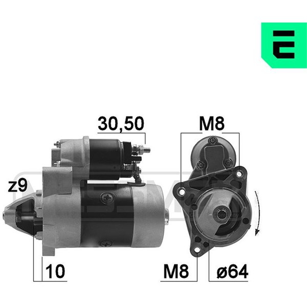 Startmotor 12V Era oem Oem 220166 ERA OEM