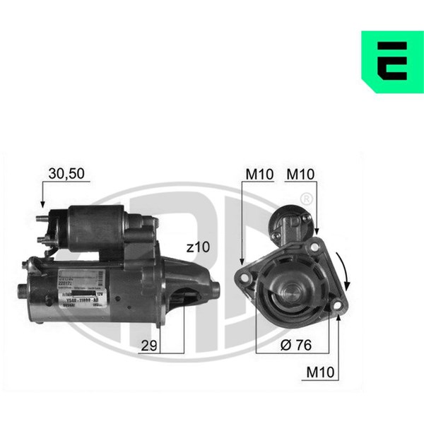 Startmotor 12V Era oem Oem 220172 ERA OEM