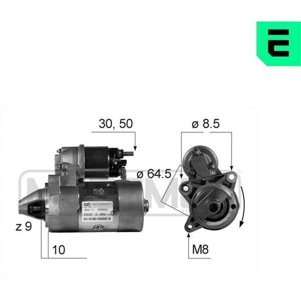 Startmotor 12V Era oem Oem 220179 ERA OEM