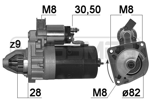 Startmotor 12V