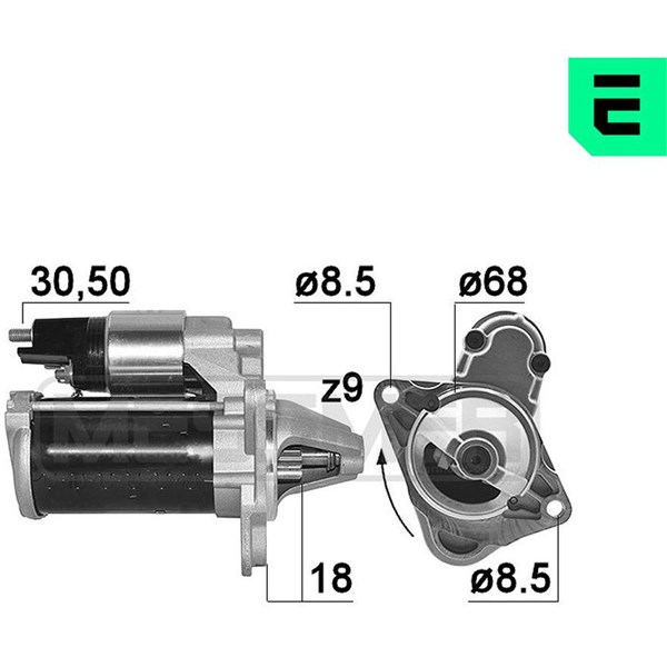 Startmotor 12V Era oem Oem 220226 ERA OEM