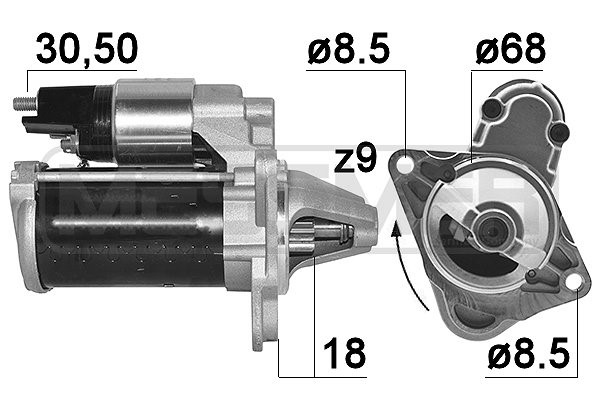 Startmotor 12V