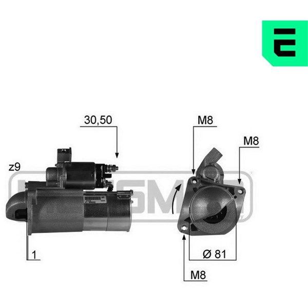 Startmotor 12V Era oem Oem 220331 ERA OEM