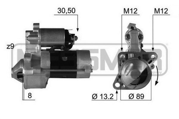 Startmotor 12V