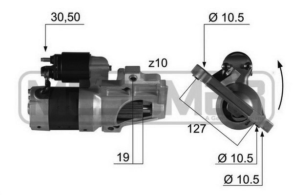 Startmotor 12V