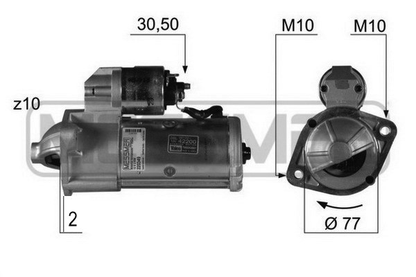 Startmotor 12V