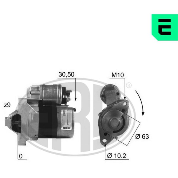 Startmotor 12V Era oem Oem 220358 ERA OEM