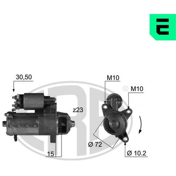 Startmotor 12V Era oem Oem 220365 ERA OEM