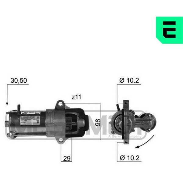 Startmotor 12V Era oem Oem 220367 ERA OEM