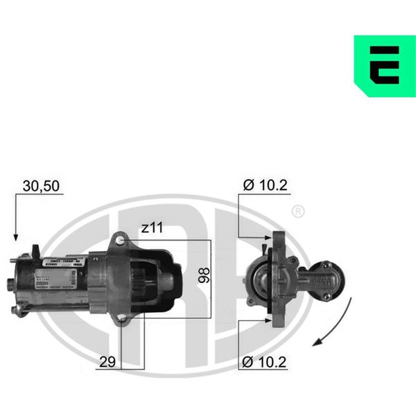Startmotor 12V Era oem Oem 220369 ERA OEM