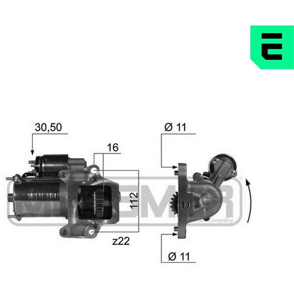 Startmotor 12V Era oem Oem 220372 ERA OEM