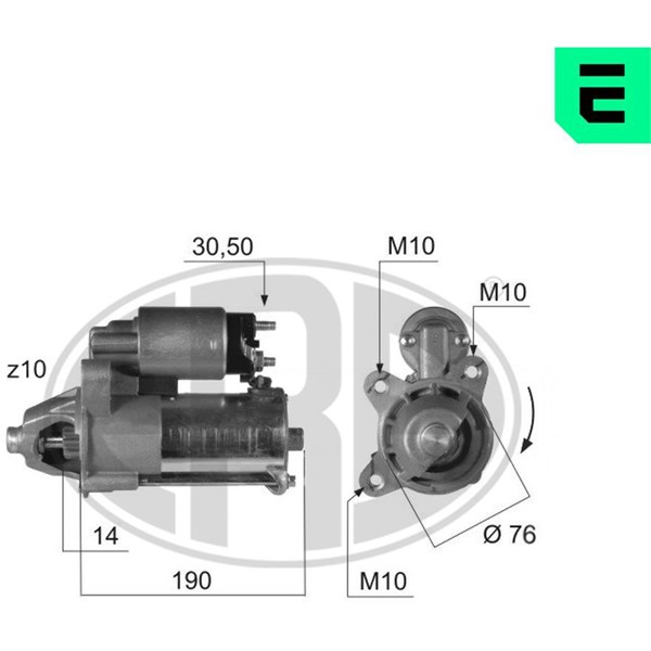 Startmotor 12V Era oem Oem 220374 ERA OEM