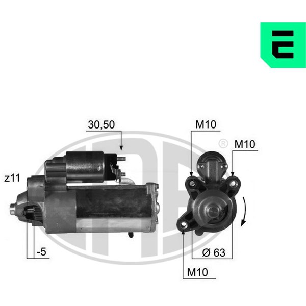 Startmotor 12V Era oem Oem 220375 ERA OEM