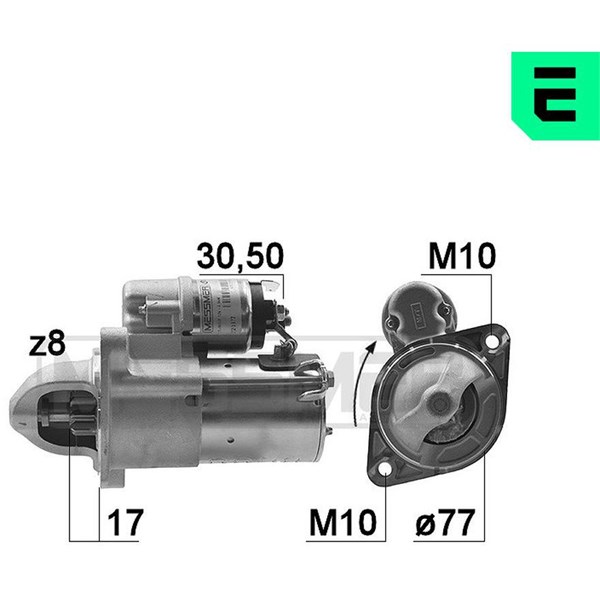 Startmotor 12V Era oem Oem 220377 ERA OEM