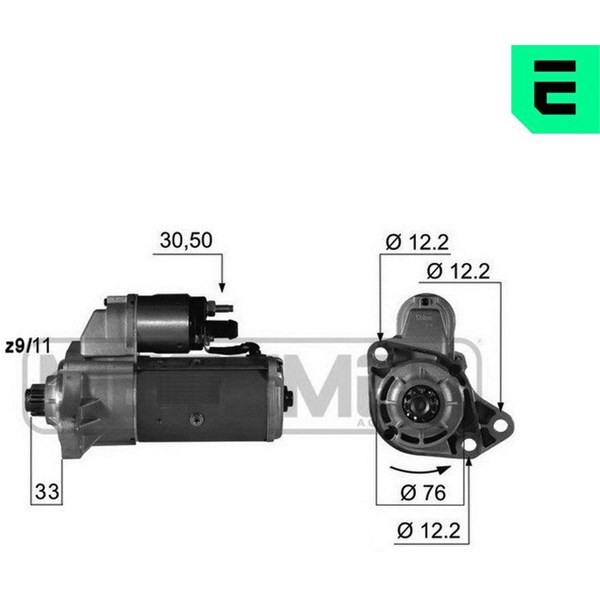 Startmotor 12V Era oem Oem 220388 ERA OEM