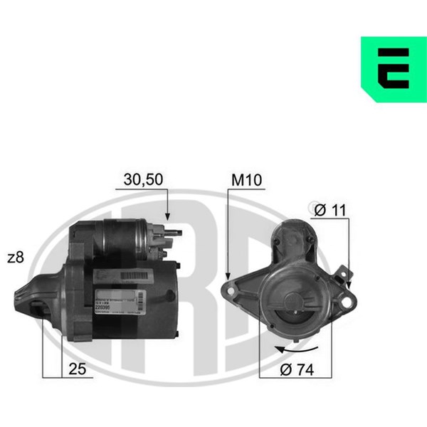 Startmotor 12V Era oem Oem 220395 ERA OEM