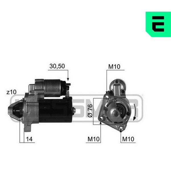 Startmotor 12V Era oem Oem 220411 ERA OEM