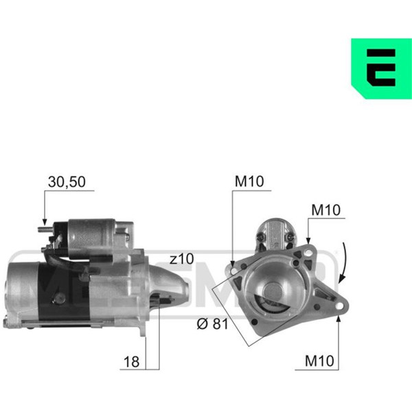 Startmotor 12V Era oem Oem 220423 ERA OEM