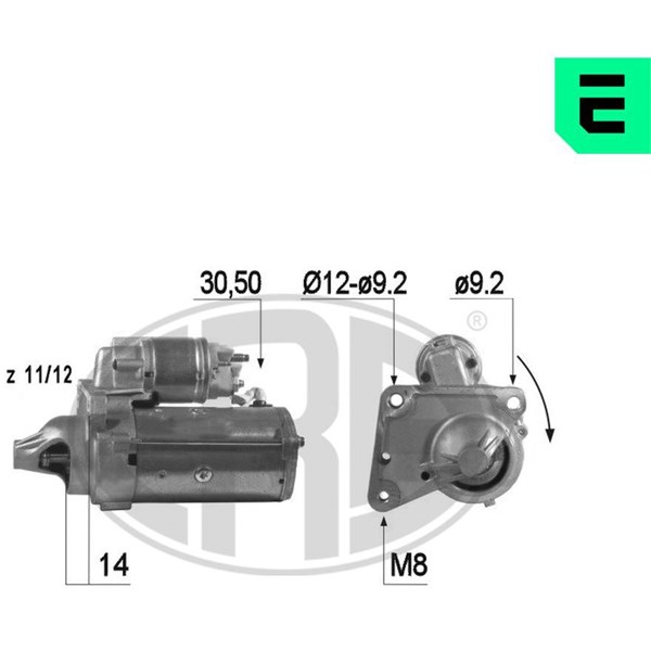 Startmotor 12V Era oem Oem 220429 ERA OEM