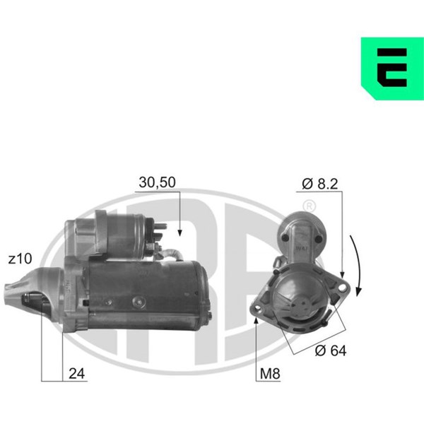 Startmotor 12V Era oem Oem 220432 ERA OEM