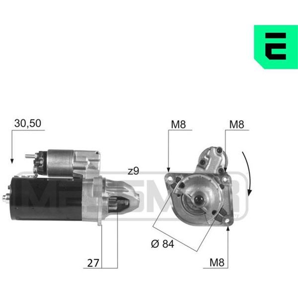 Startmotor 12V Era oem Oem 220435 ERA OEM