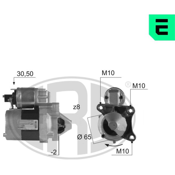Startmotor 12V Era oem Oem 220441 ERA OEM