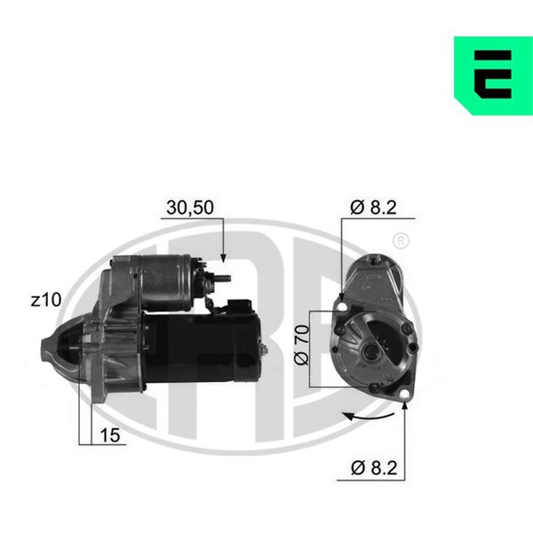 Startmotor 12V Era oem Oem 220442 ERA OEM
