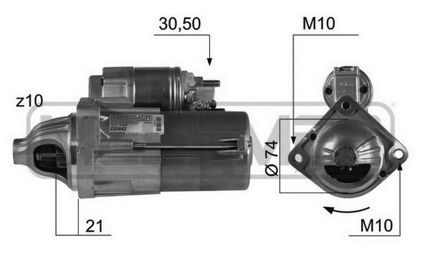 Startmotor 12V