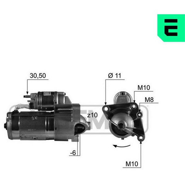 Startmotor 12V Era oem Oem 220444 ERA OEM