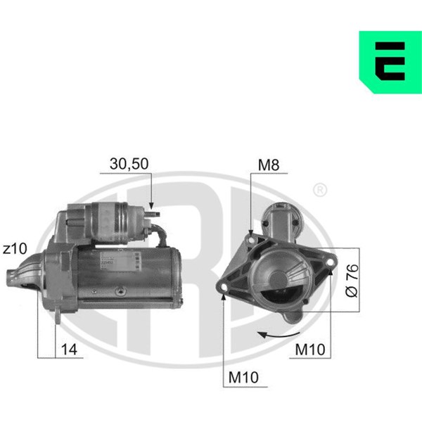 Startmotor 12V Era oem Oem 220453 ERA OEM