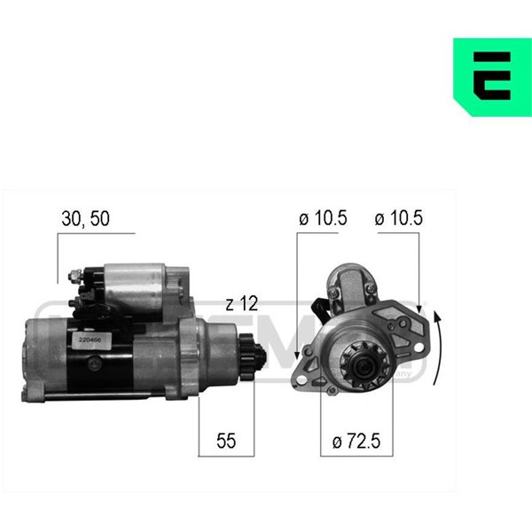 Startmotor 12V Era oem Oem 220466 ERA OEM