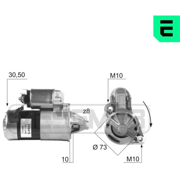Startmotor 12V Era oem Oem 220472 ERA OEM