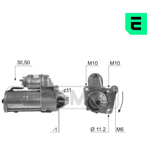 Startmotor 12V Era oem Oem 220478 ERA OEM Startmotor 12V Era oem Oem 220478 ERA OEM