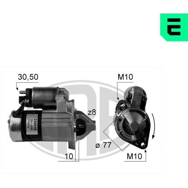 Startmotor 12V Era oem Oem 220510 ERA OEM