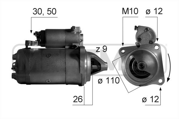 Startmotor 12V