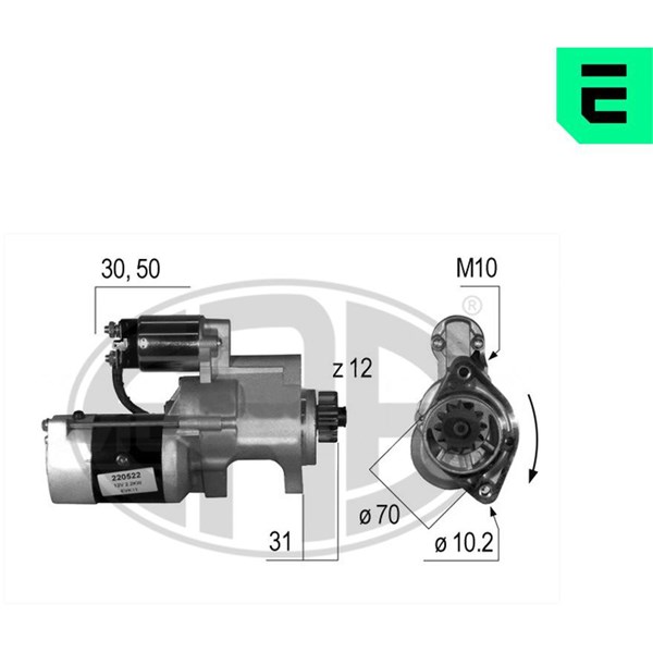 Startmotor 12V Era oem Oem 220522 ERA OEM