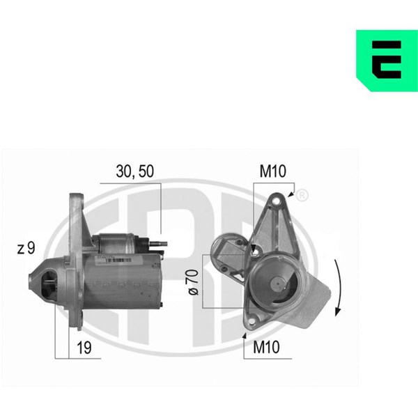 Startmotor 12V Era oem Oem 220525 ERA OEM