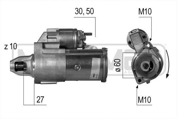 Startmotor 12V