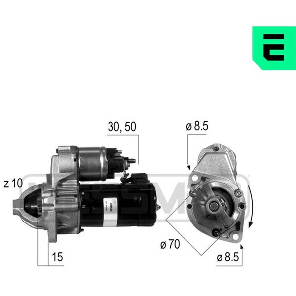 Startmotor 12V Era oem Oem 220536 ERA OEM Startmotor 12V Era oem Oem 220536 ERA OEM