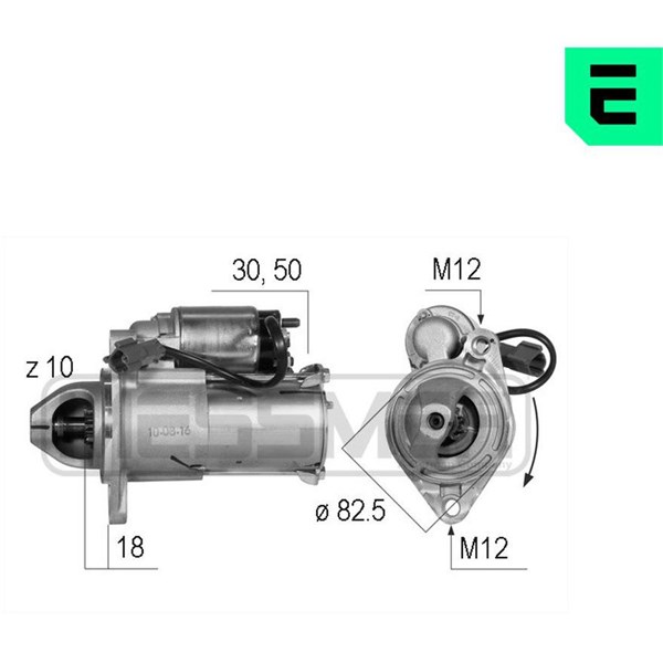 Startmotor 12V Era oem Oem 220545 ERA OEM
