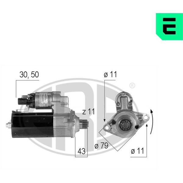 Startmotor 12V Era oem Oem 220552 ERA OEM